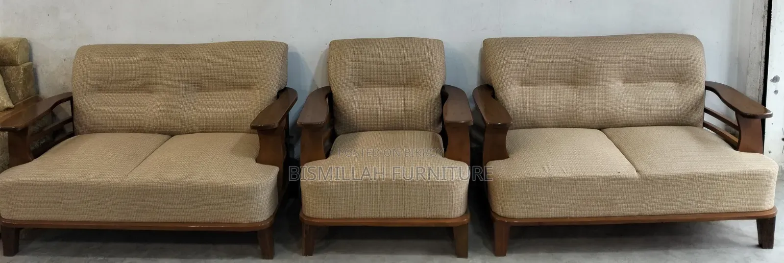 Neem Wood 2:2:1 Sofa