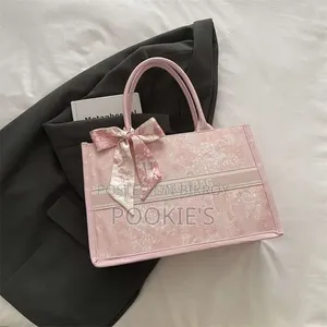 Large Capacity Embroidered Tote Bag