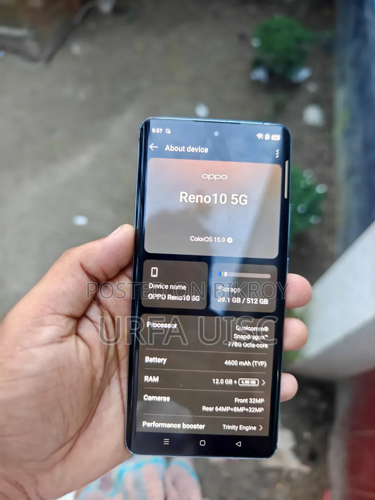 Oppo Reno 10 5G 256 GB Bronze