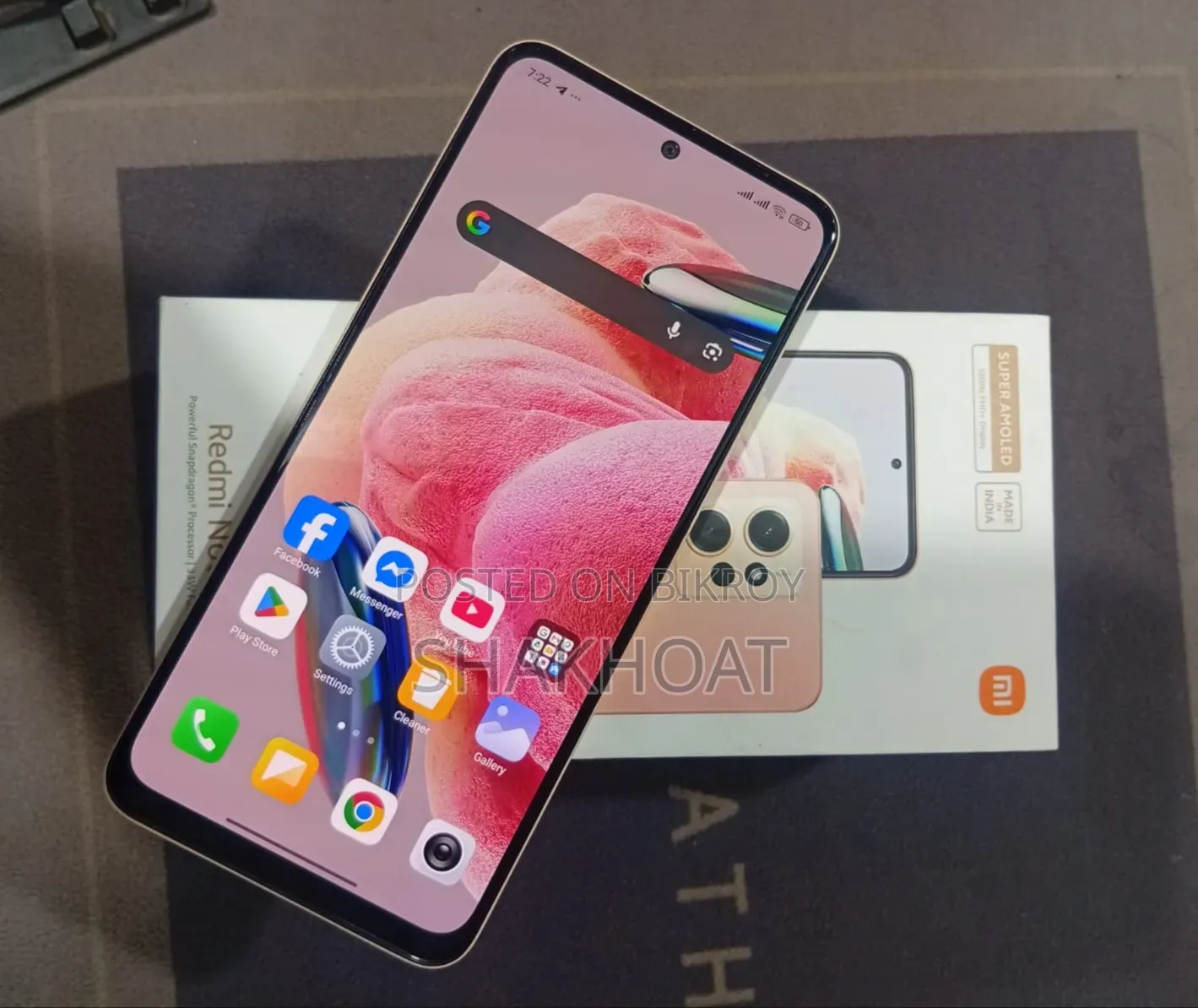 শাওমি রেডমি নোট ১২ ১২৮ জিবি রোজ গোল্ড