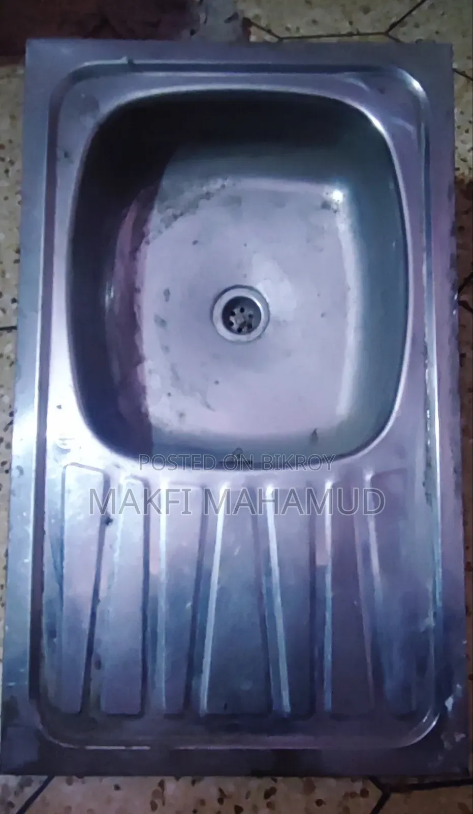 Stainless Steel Kitchen Sink With Drainboard