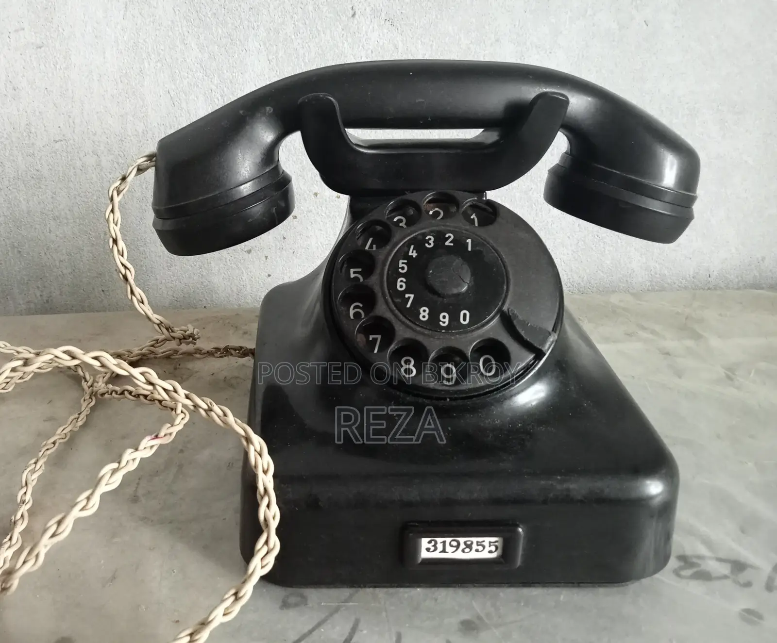 Old days telephone set.