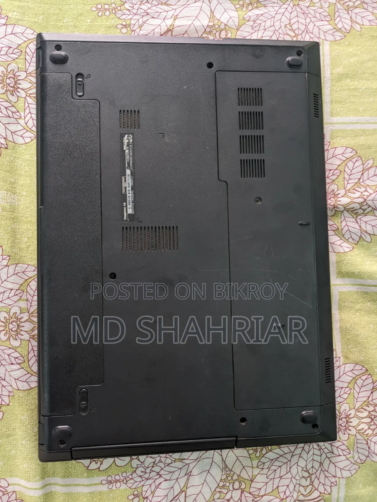 ল্যাপটপ ডেল ইন্সপায়রন ১৪ ৪জিবি ইন্টেল কোর আই৫ এইচডিডি+এসএসডি ২৫৬জিবি