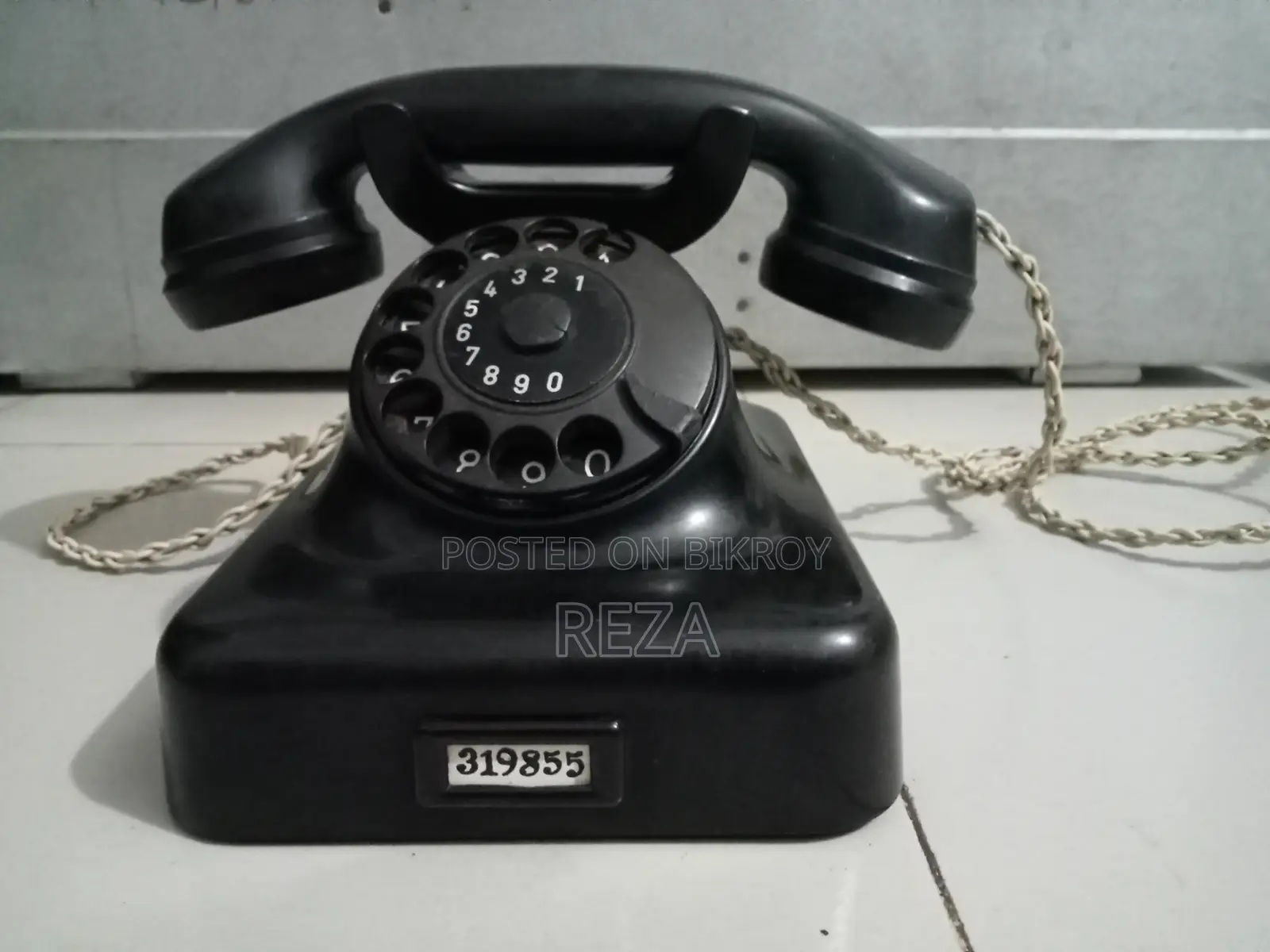 Old days telephone set.