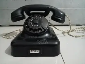 Old days telephone set.