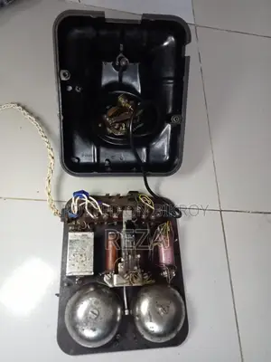 Old days telephone set.