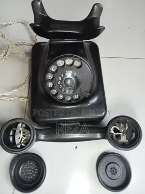 Old days telephone set.