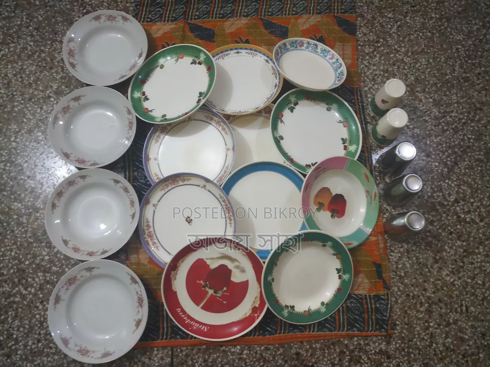 Plates and Glasses for Sale