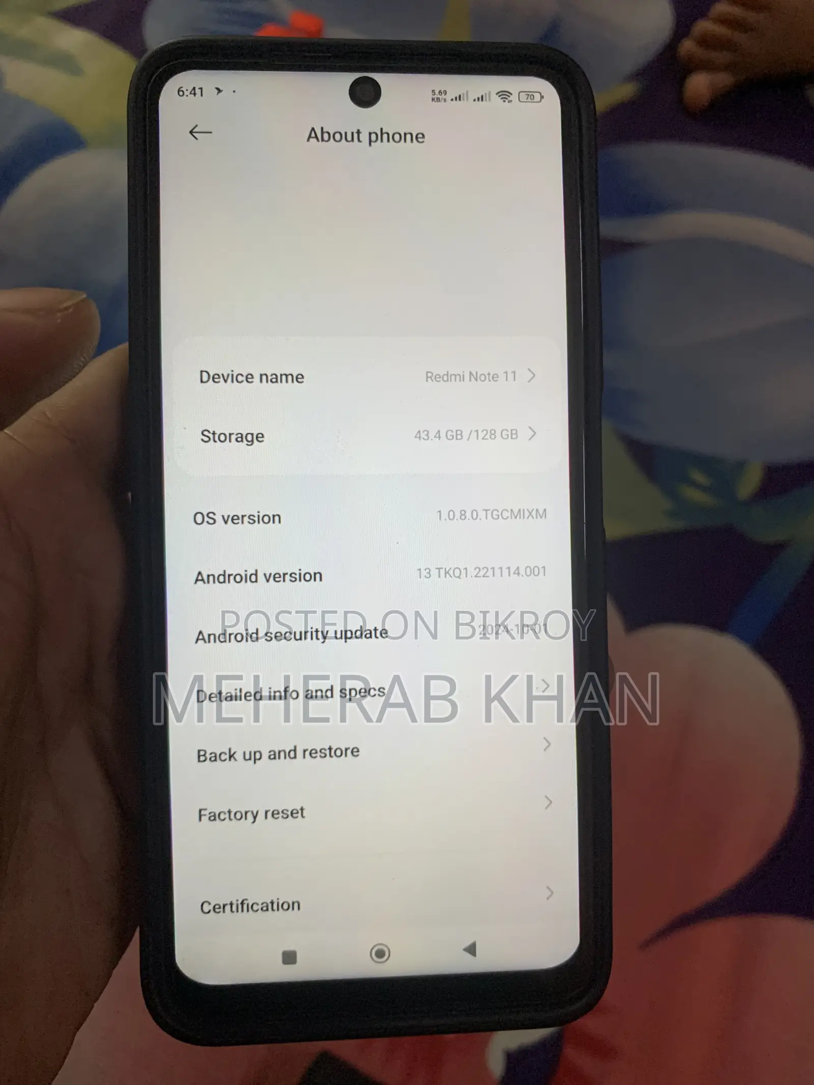 Xiaomi Redmi Note 11 128 GB Black