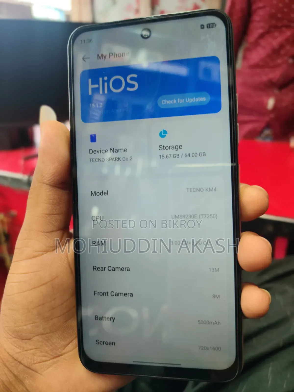 New Tecno Spark Go 64 GB Gold