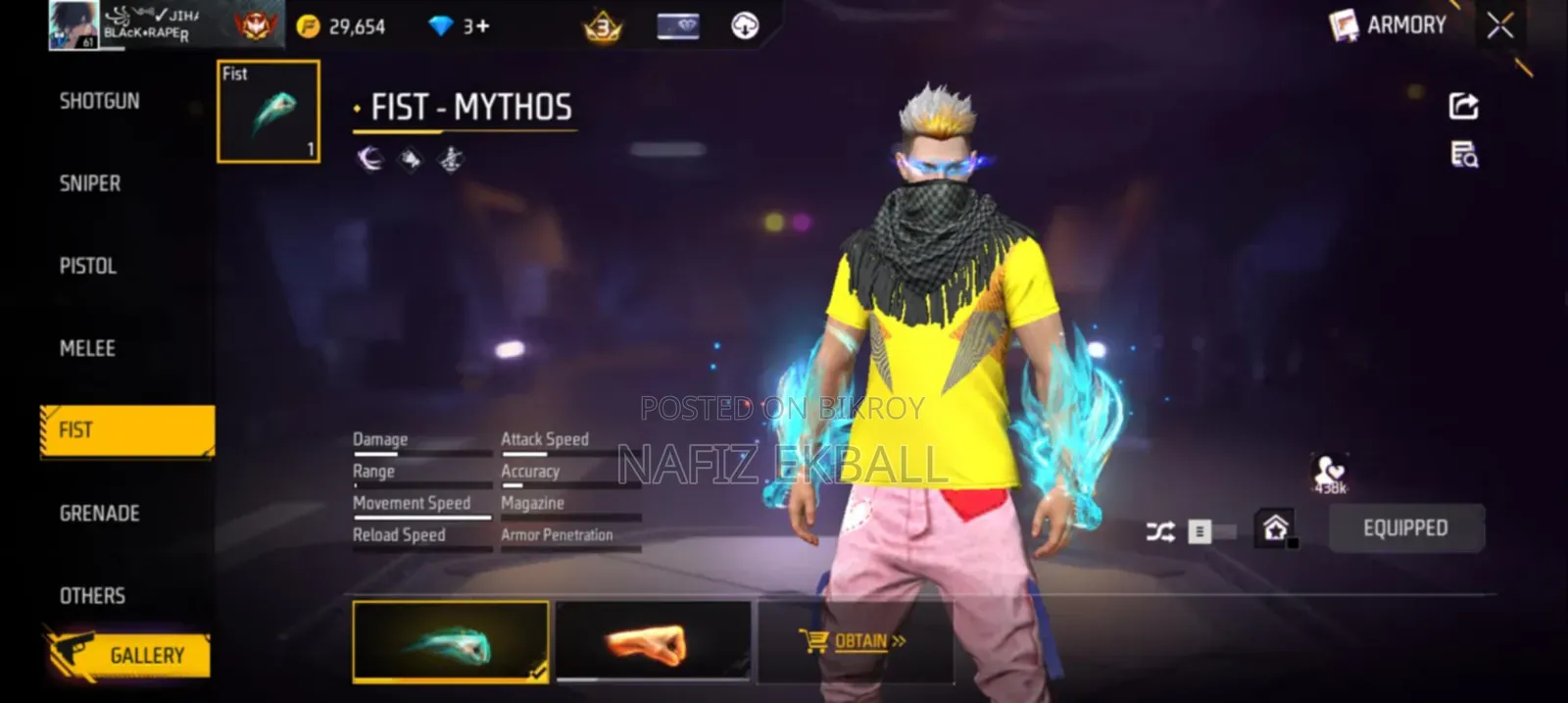 FREE Fire Id Sell