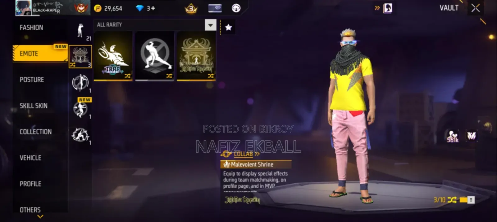 FREE Fire Id Sell