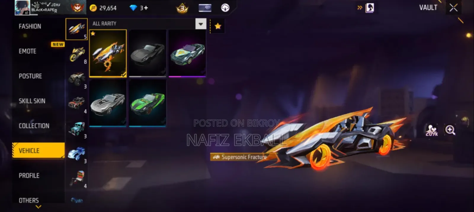 FREE Fire Id Sell