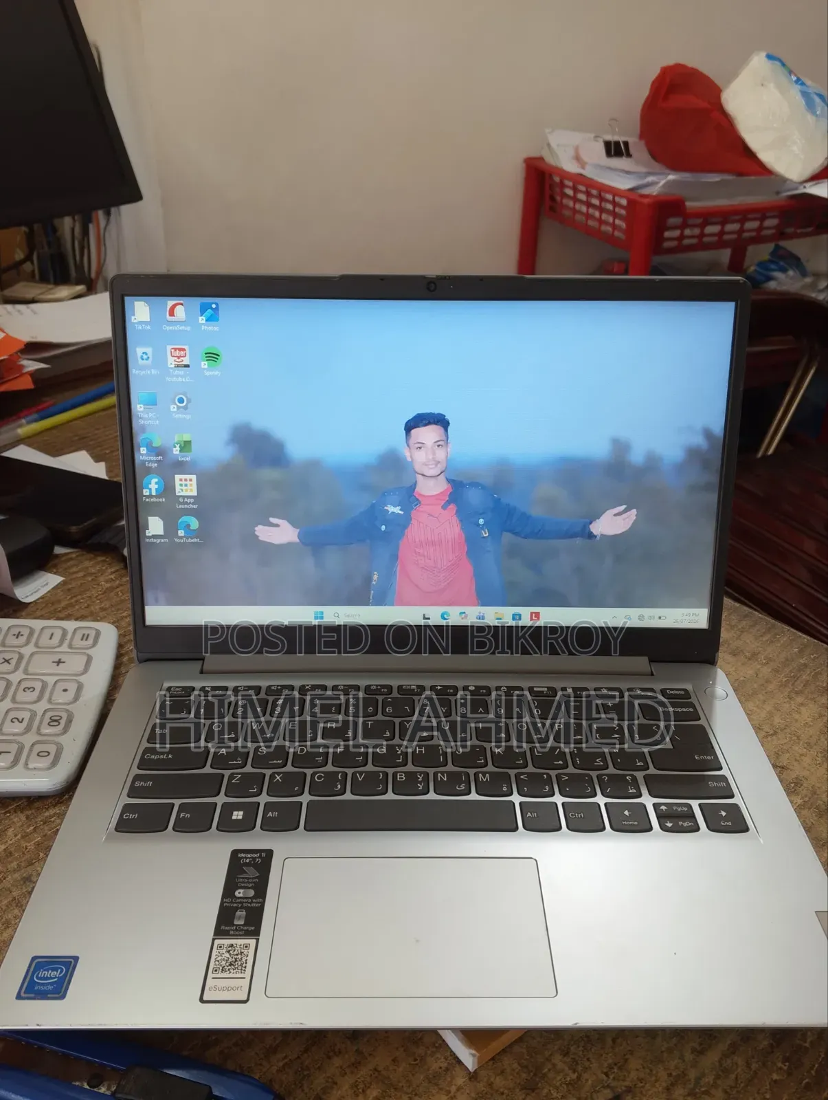 ল্যাপটপ লেনোভো আইডিয়াপ্যাড ১ ৪জিবি ইন্টেল সেলরন ইএমএমসি ১২৮জিবি