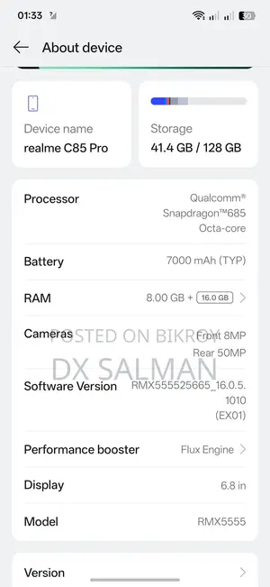 Realme C85 Pro 128 GB Blue