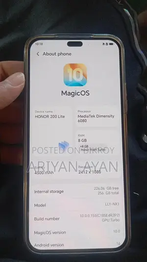 হনার ২০০ লাইট ১২ জিবি গ্রে