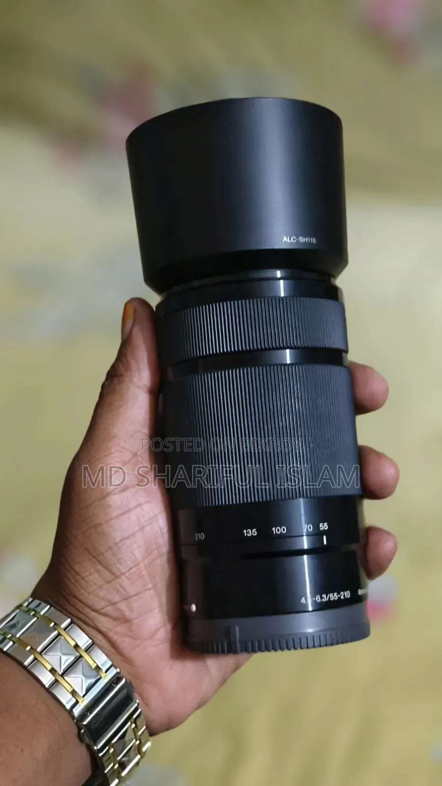 Sony 55-210 জুম লেন্স একদম ফুলফ্রেশ বিক্রি করবো।