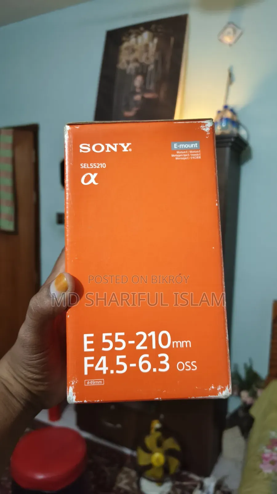 Sony 55-210 জুম লেন্স একদম ফুলফ্রেশ বিক্রি করবো।
