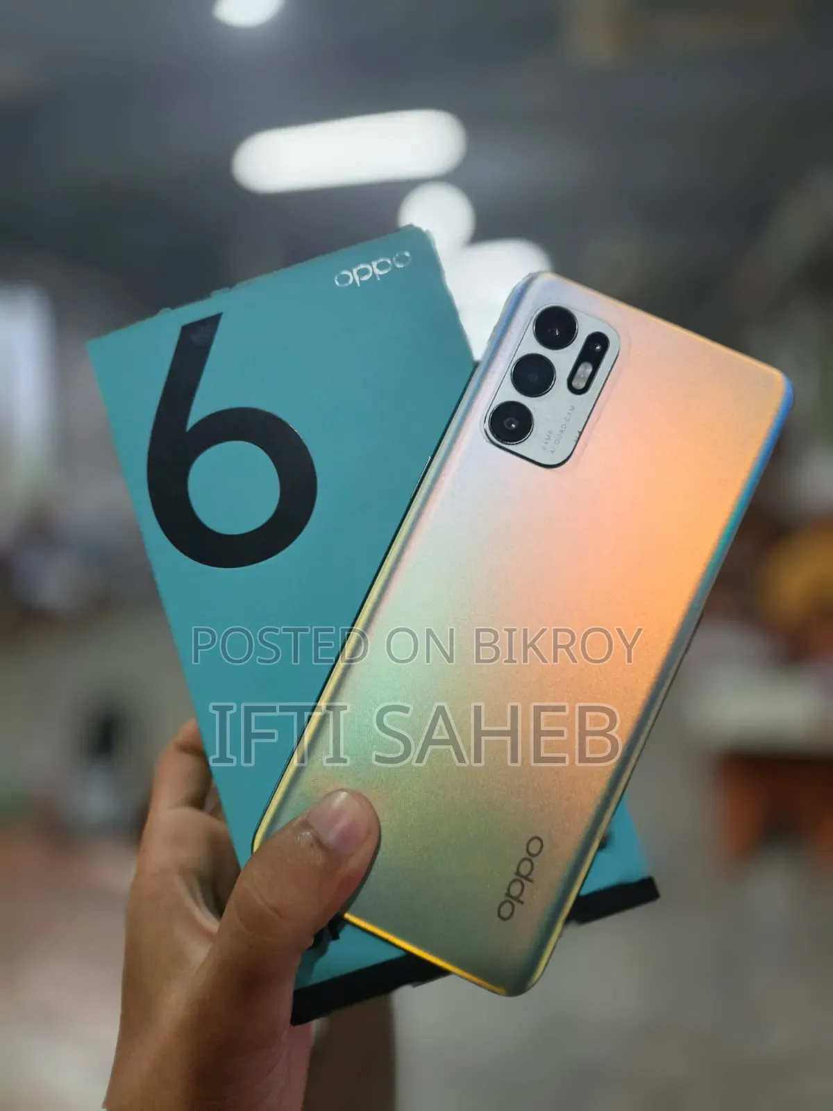 নিউ অপো রেনো৬ ১২৮ জিবি রোজ গোল্ড