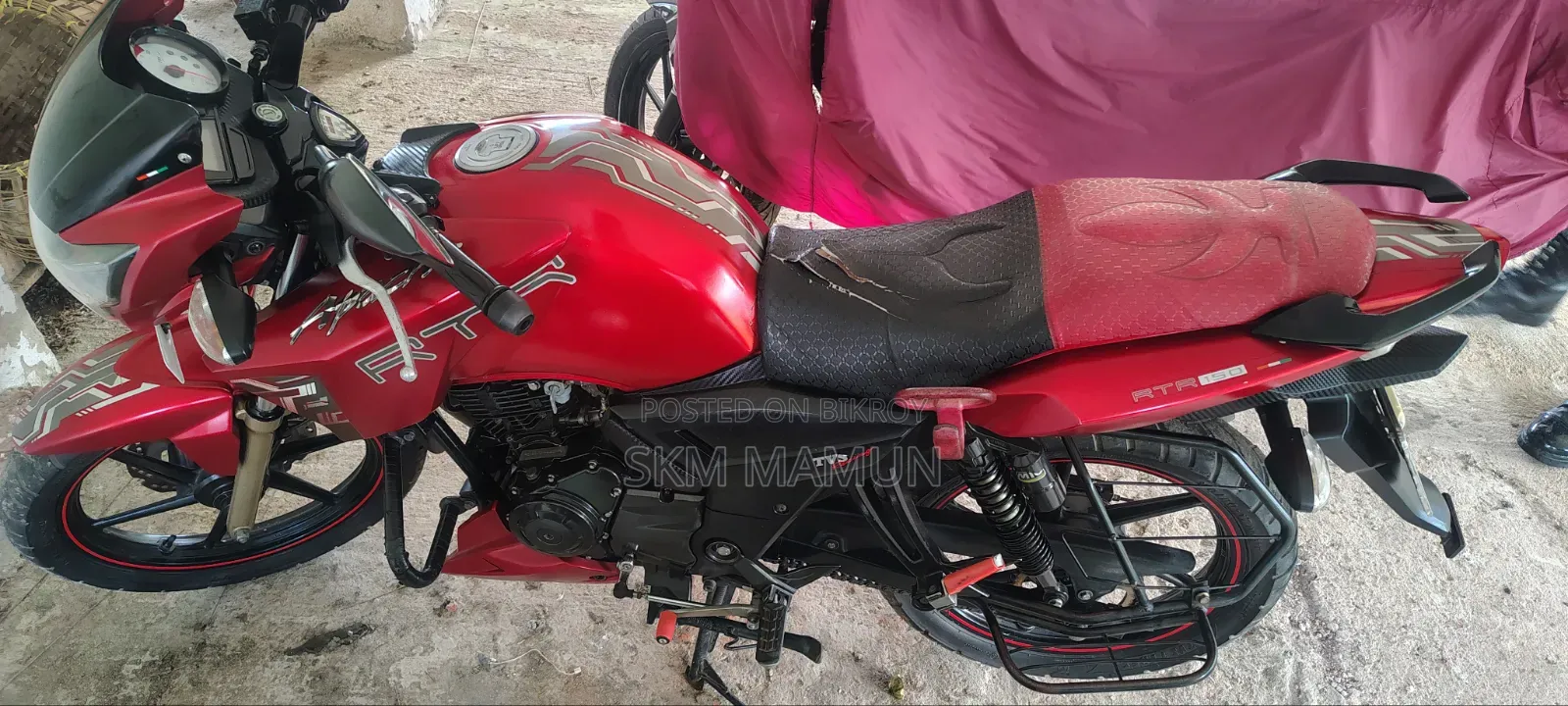 টিভিএস আপাচি আরটিআর ১৬০ টুভি ২০১৮ লাল