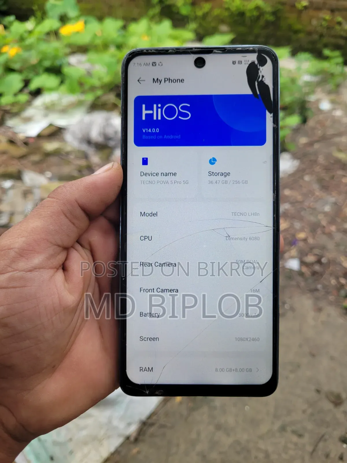 Tecno Pova 5 Pro 256 GB Black