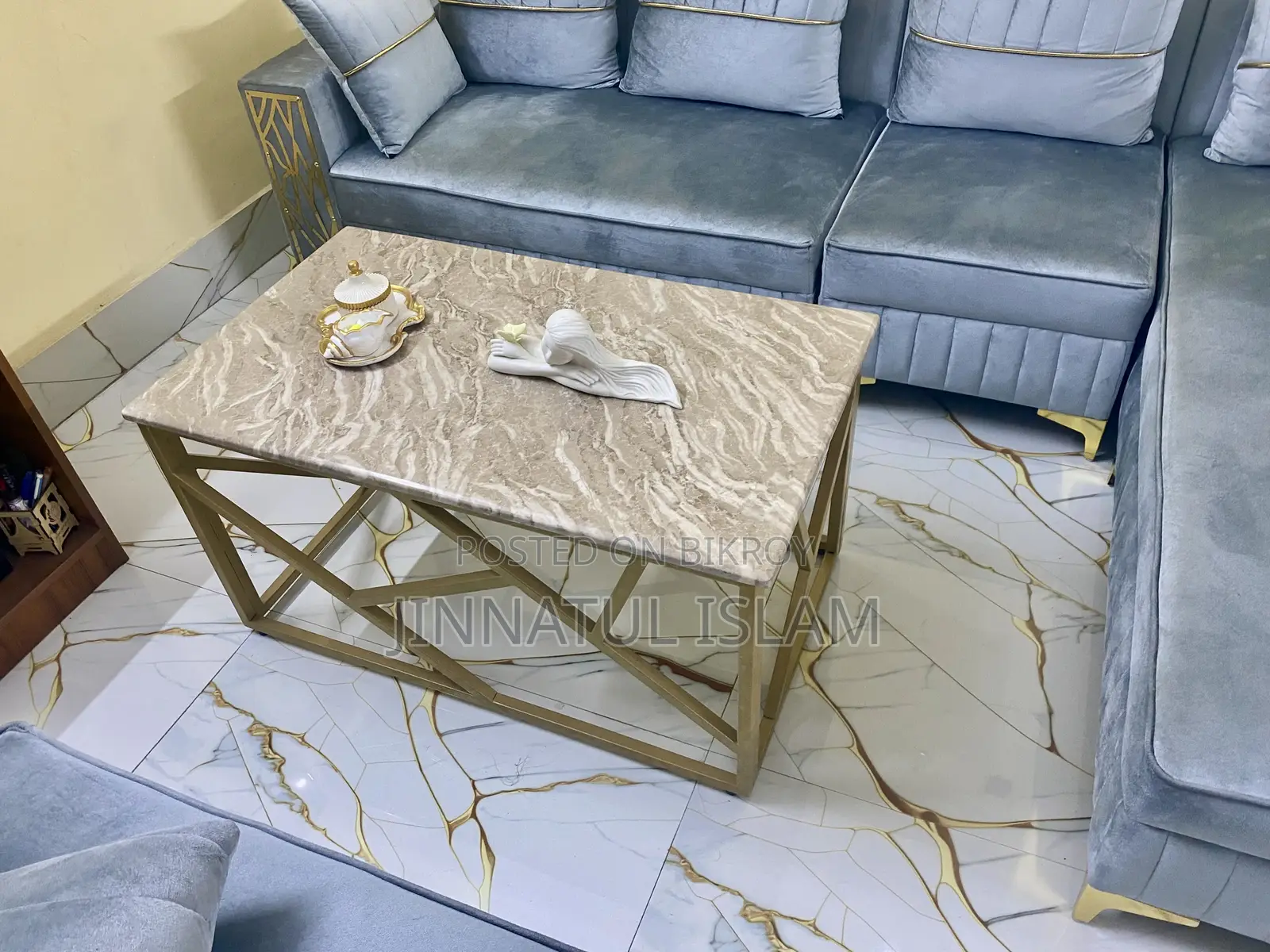 Sofa Set With Tea Table