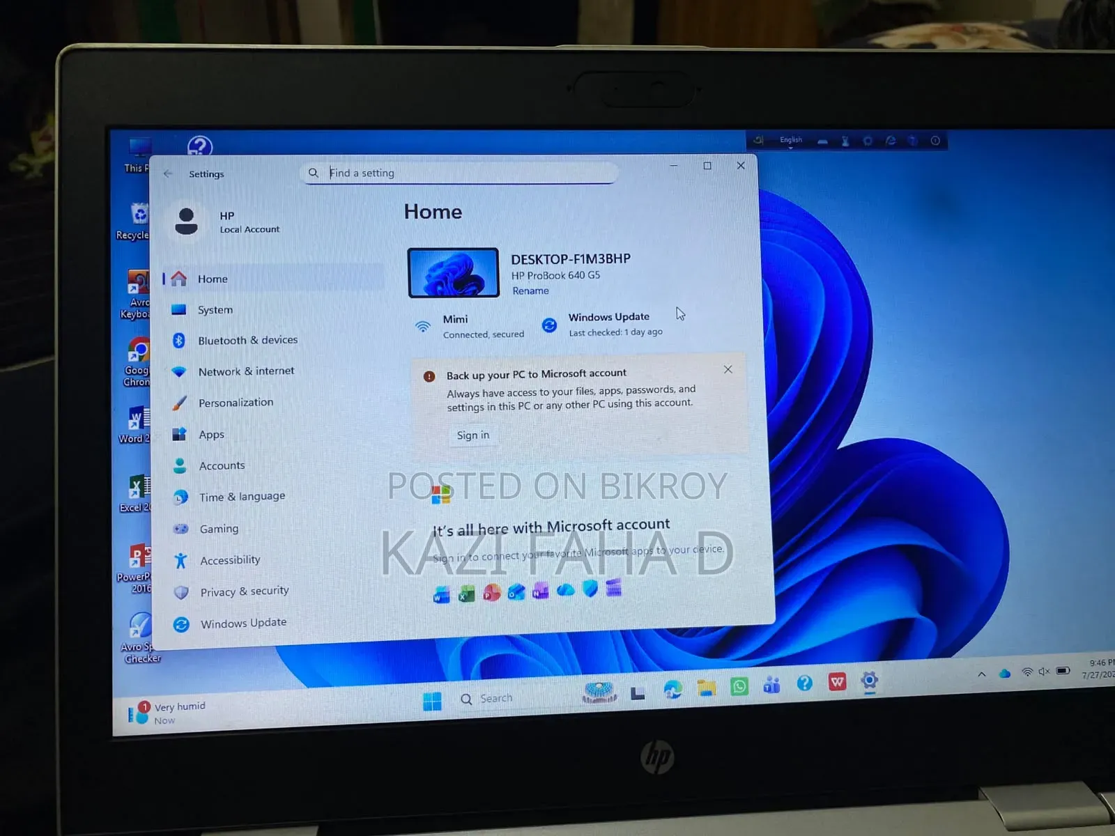 Laptop HP ProBook 640 G5 8GB Intel Core I7 SSD 256GB