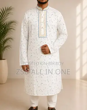 Premium Cotton Embroidery Panjabi হাই কোয়ালিটি