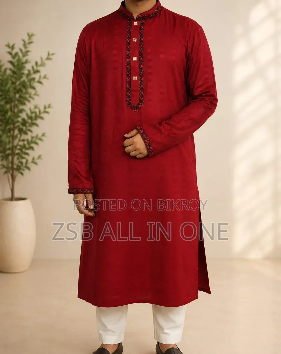 Premium Cotton Embroidery Panjabi হাই কোয়ালিটি