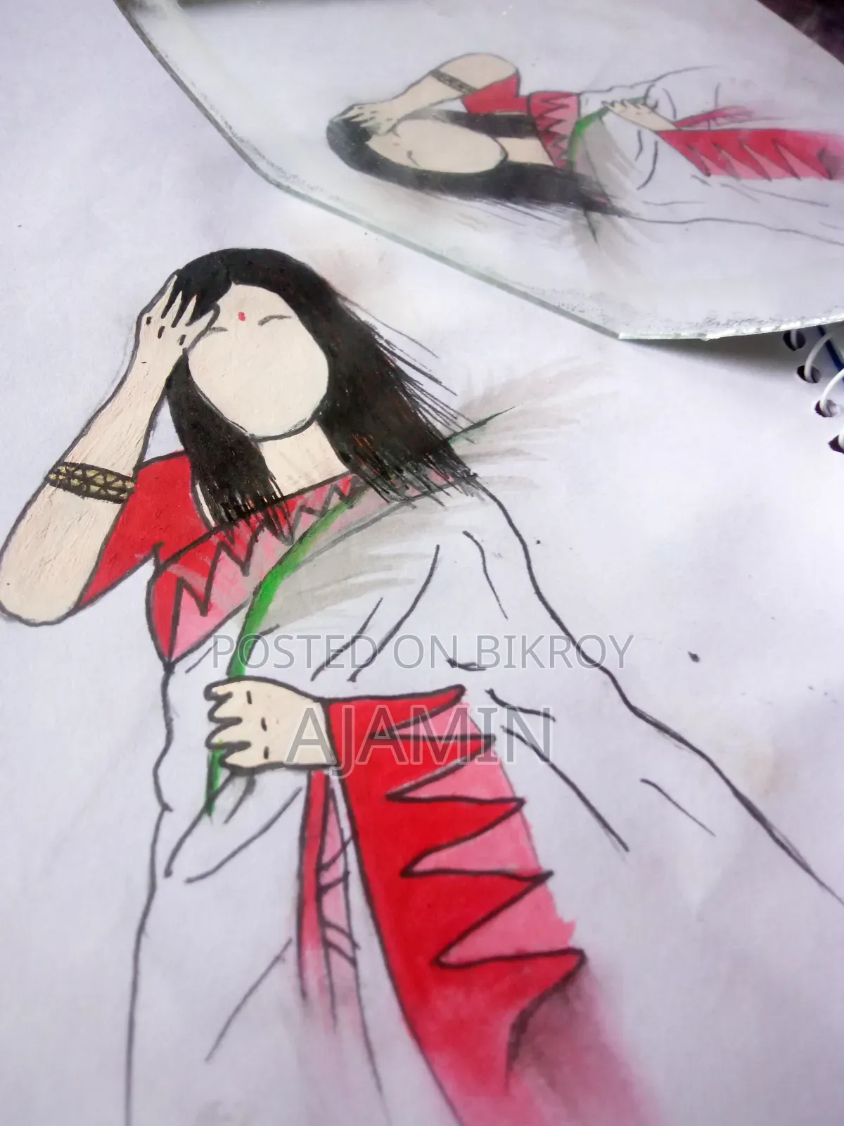 Boishakhi Saree Girl arts