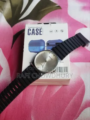 Classic Wrist Watch + AirPods Pro Premium Silicone Case Combo