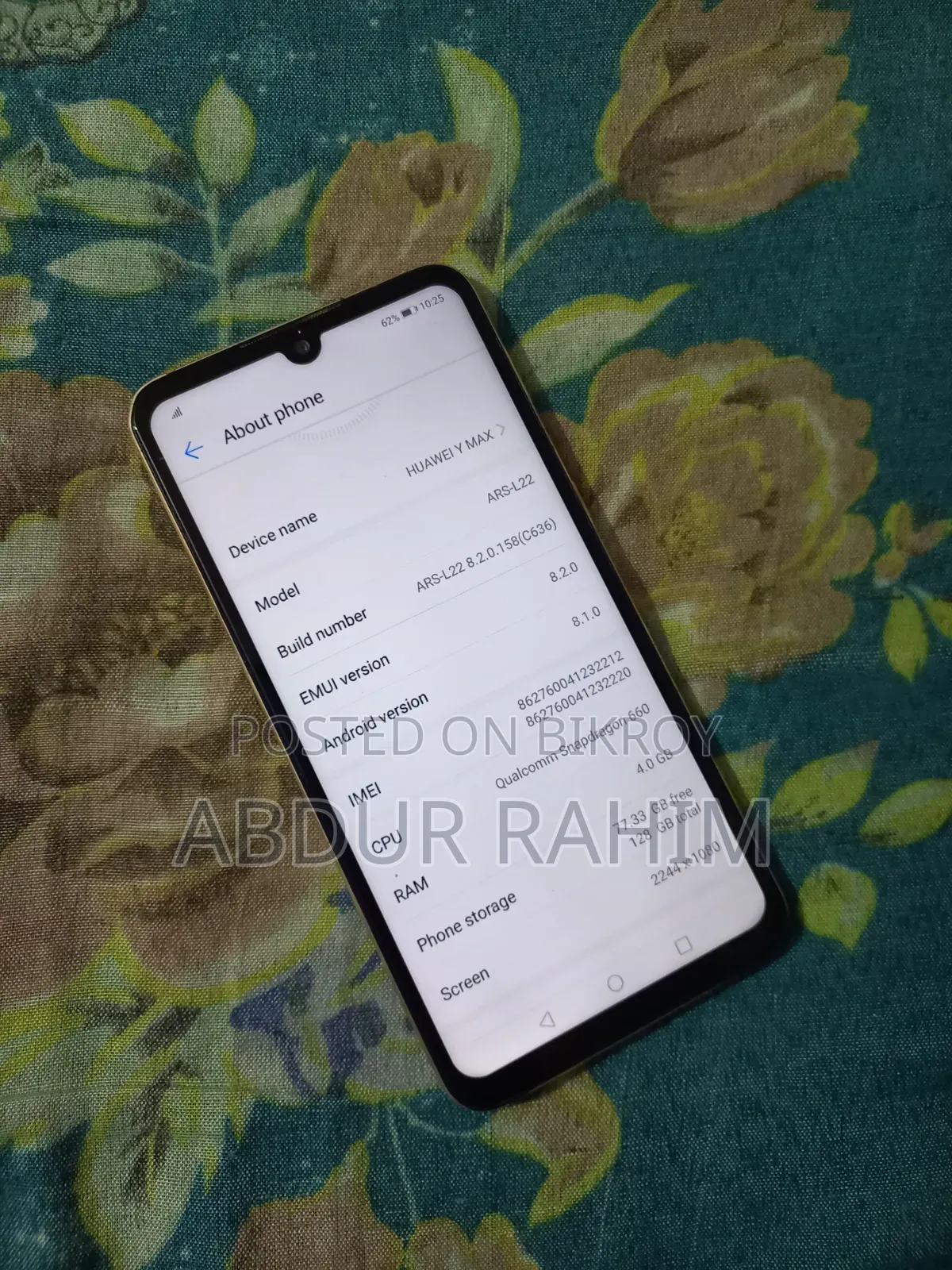 Huawei Y Max 128 GB Gold