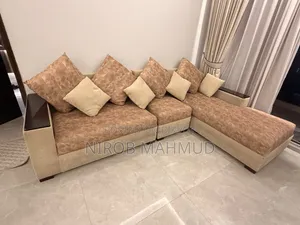 চমৎকার কন্ডিশনে ব্যবহৃত এল-শেপ সোফা সেট