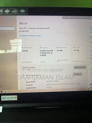 Laptop Acer Spin 3 4GB Intel Core i3 SSD 250GB
