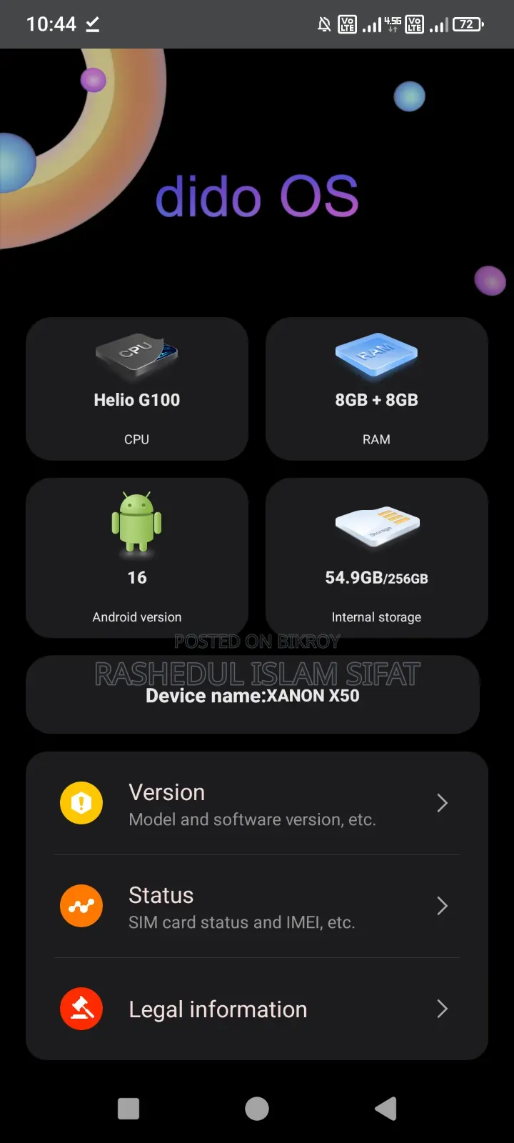 Walton XANON X50 256 GB Blue
