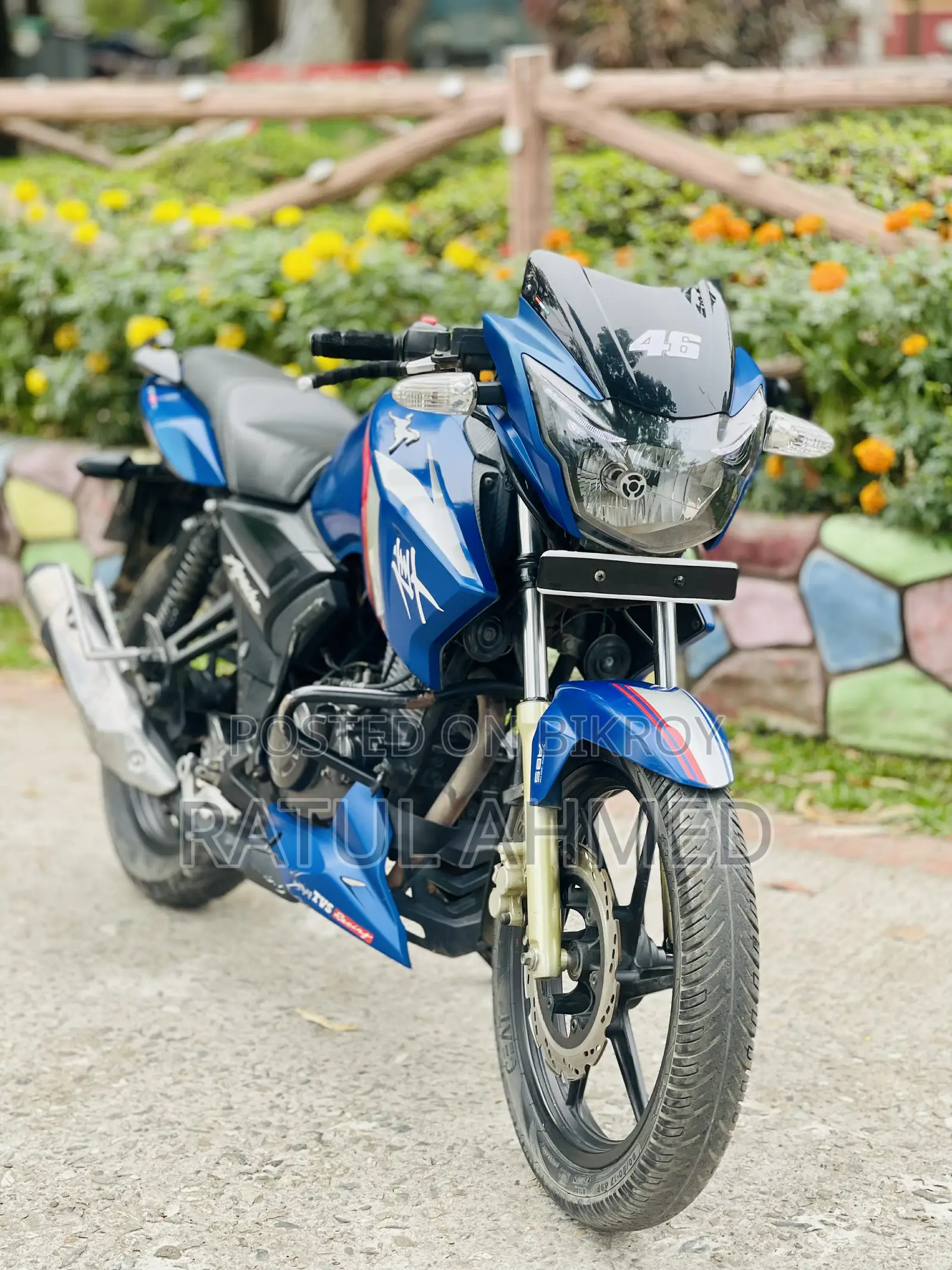 TVS Apache RTR 160 2V 2020 Blue
