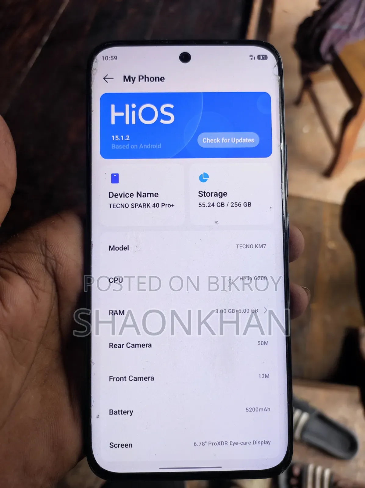 Tecno Spark 40 Pro+ 256 GB Black