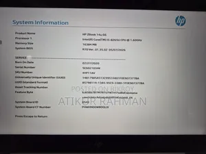 Laptop HP ZBook 14u G6 16GB Intel Core i5 SSD 256GB