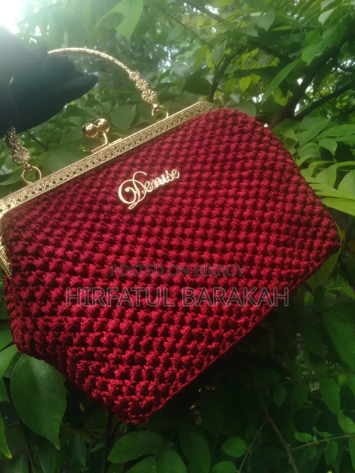 Crochet Classic Kiss Lock Bag
