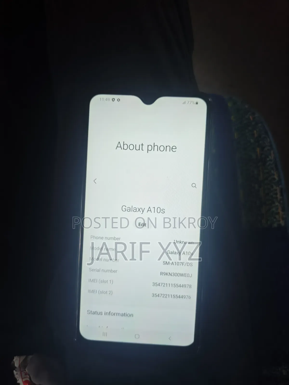 Samsung Galaxy A10s 32 GB Black