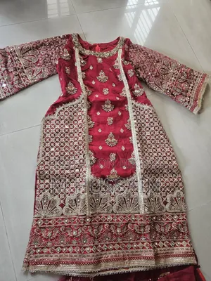 Decorative Red Wedding Dress