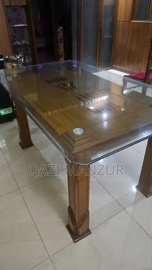 Glass Top Dining Table (Without Chairs)