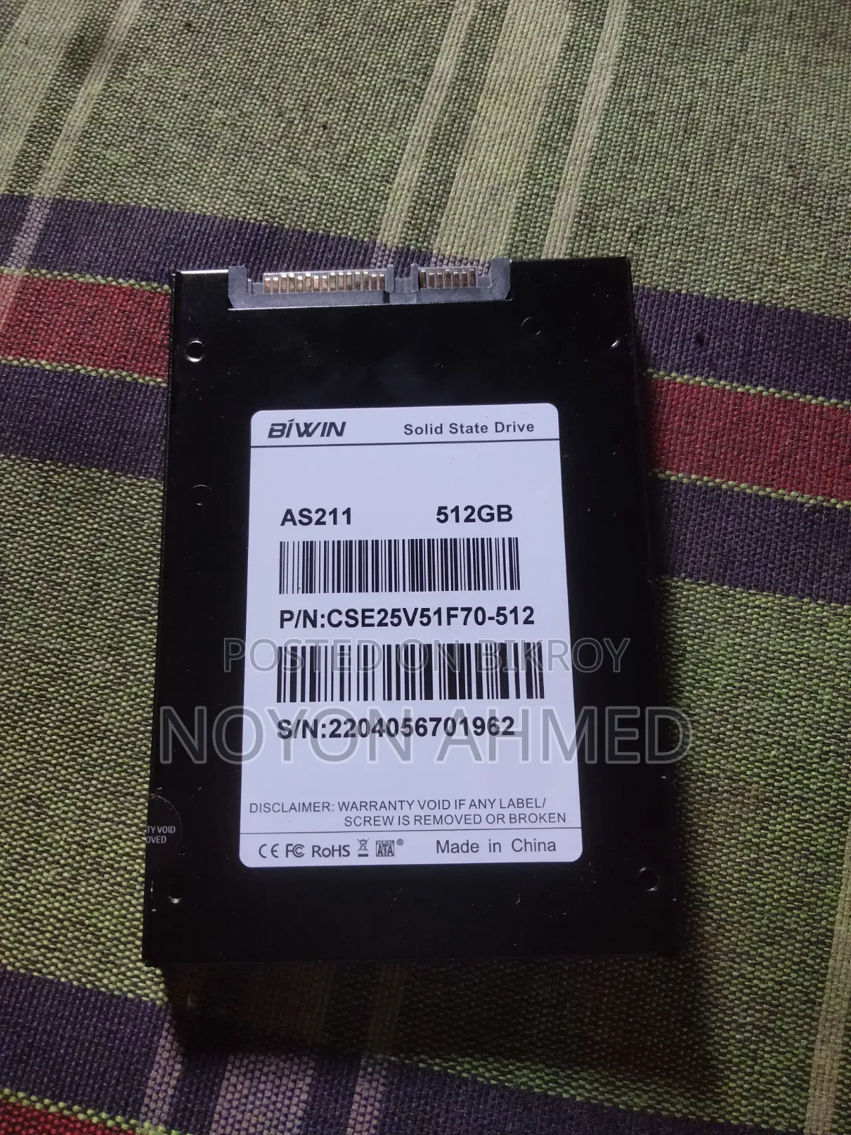 Biwin 512GB SATA SSD for Sale