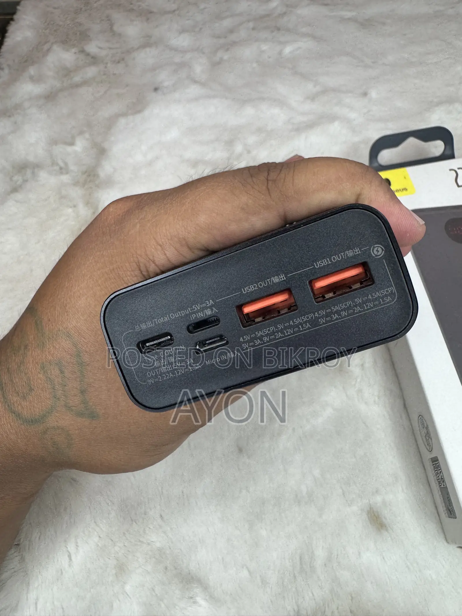 Baseus 20000mAh 22.5W Fast Charging Power Bank