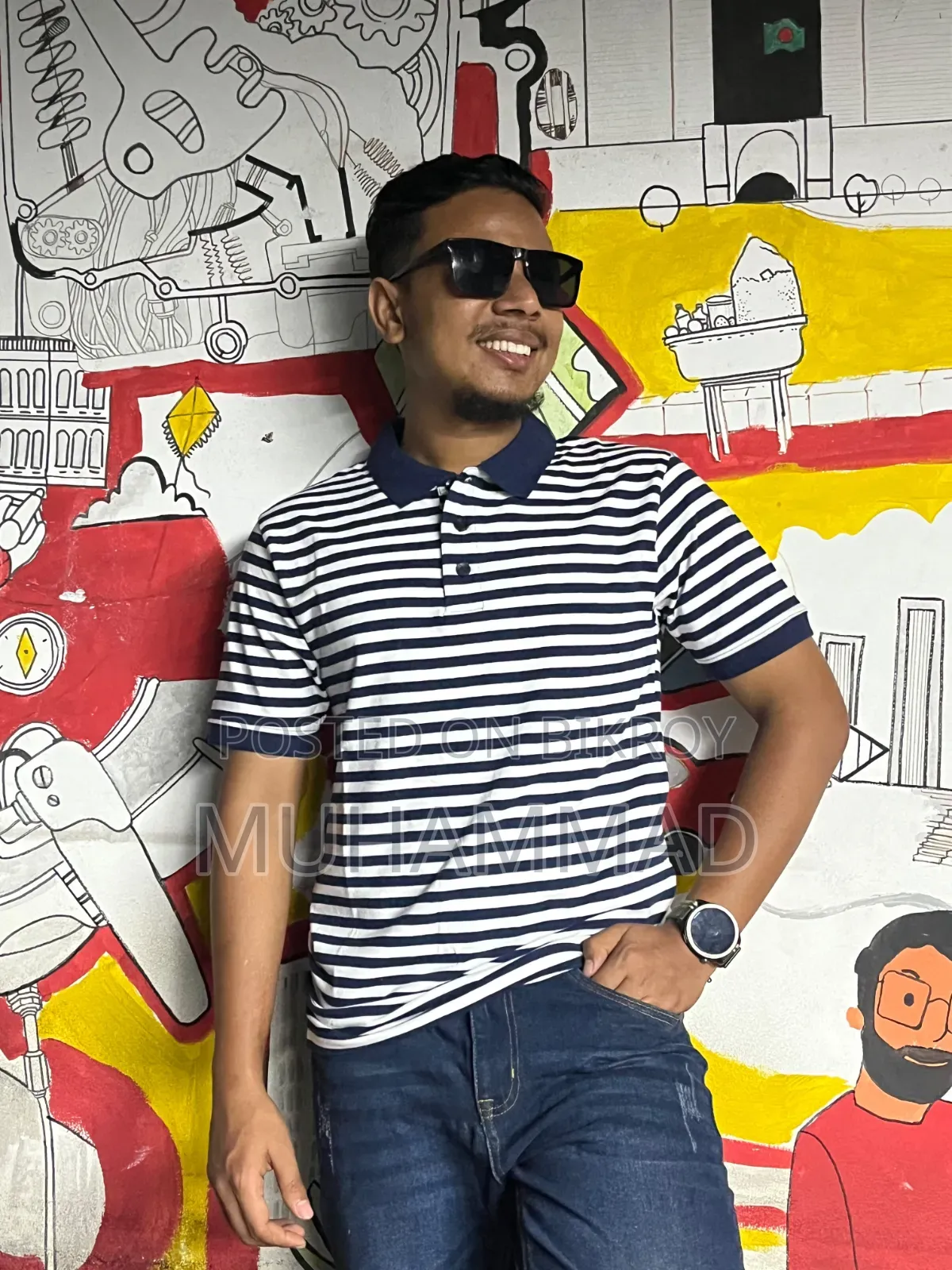 পাইকারি ও খুচরা মূল্যে ট্রেন্ডি স্ট্রাইপস পলো টি-শার্ট