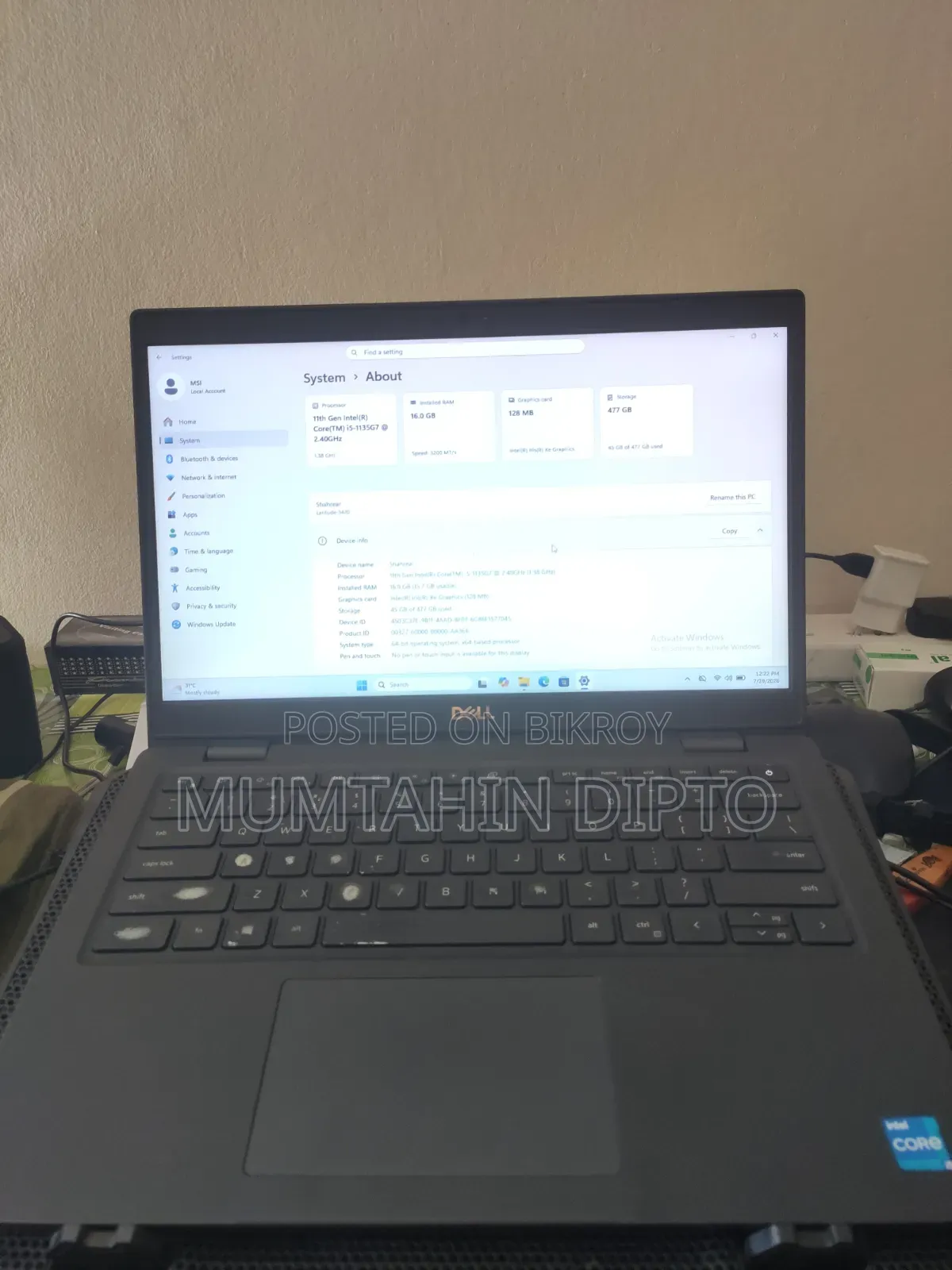 Laptop Dell Latitude 3420 16GB Intel Core i5 SSD 512GB