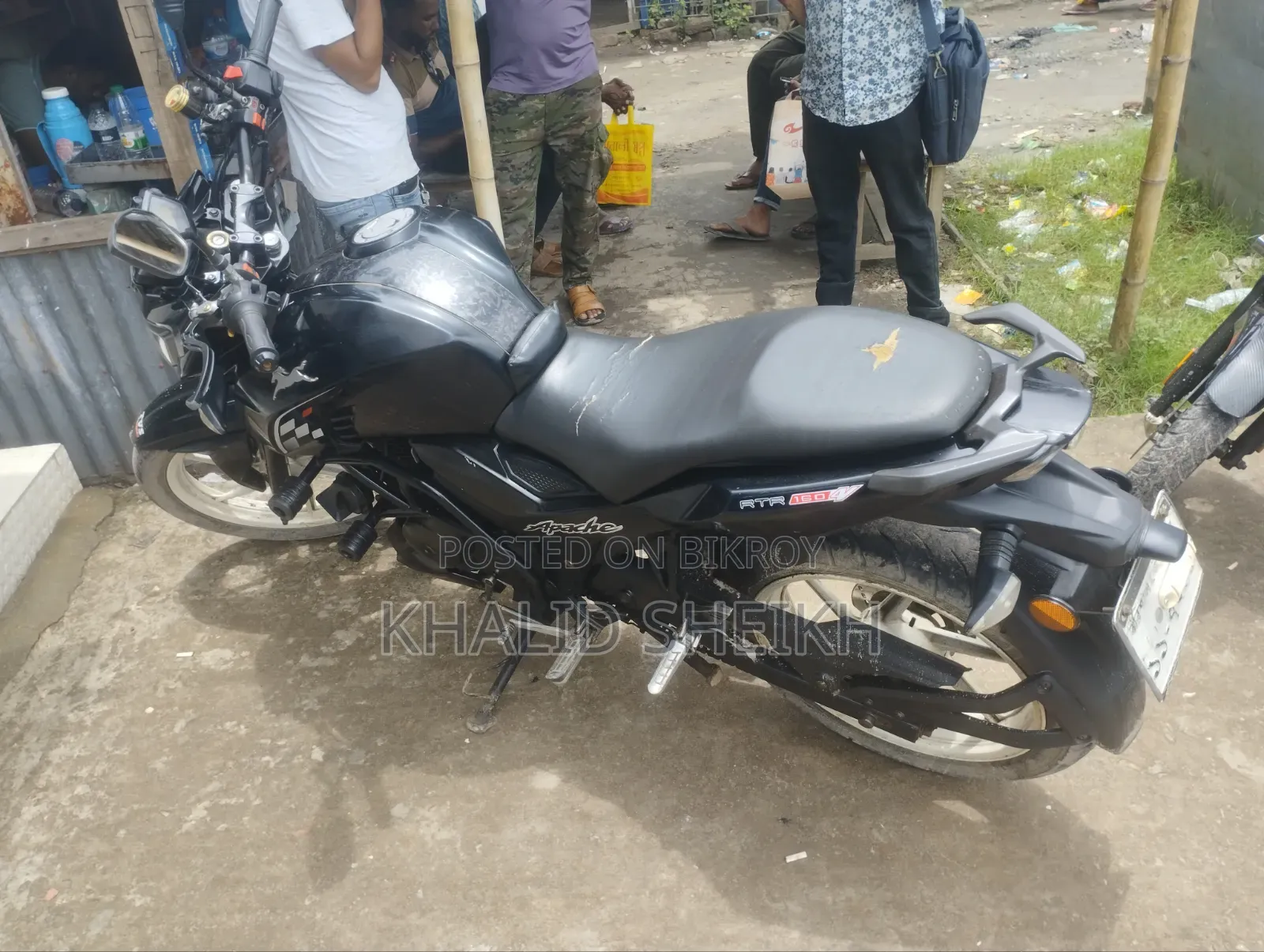 টিভিএস আপাচে আরটিআর ১৬০ ৪ভি ২০১৯ কালো