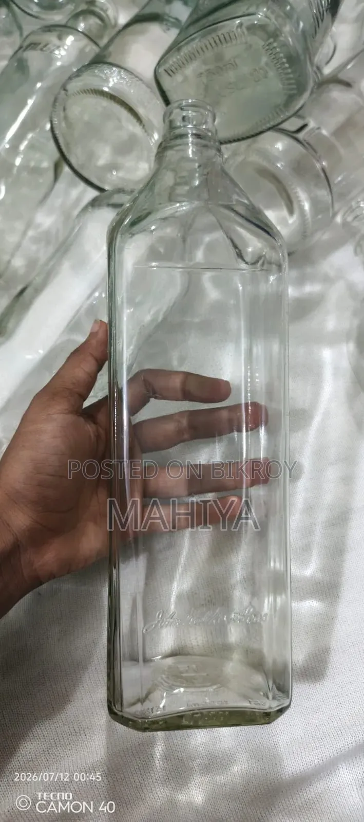 Do you need empty glass bottles?
