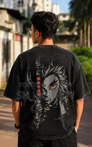 Acid Wash Drop Shoulder T Shirt