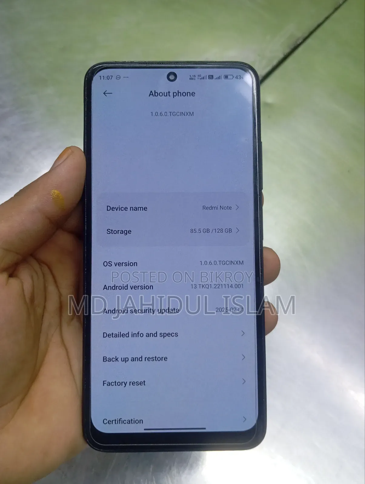 Xiaomi Redmi Note 11 128 GB Black